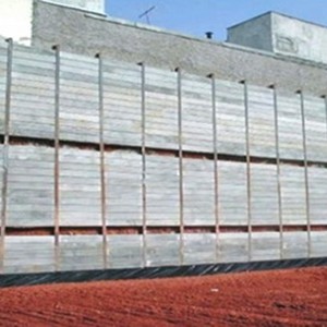 Painel para cortina de contenção Painel para cortina de contenção